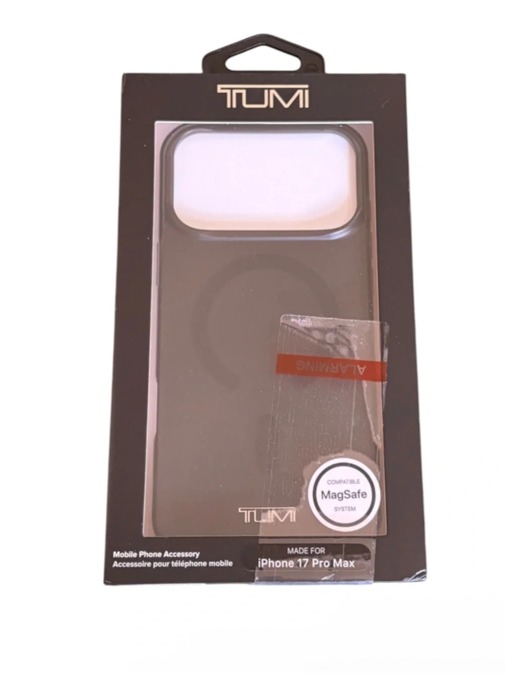 Tumi Black MagSafe-Compatible Case for iPhone 17 Pro Max